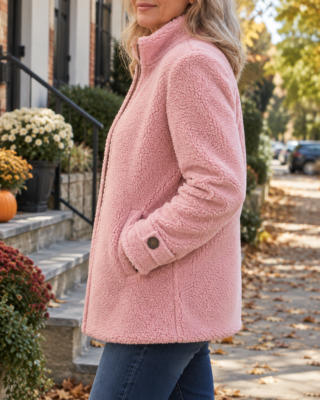 Rebecca Stand Collar Zip Jacket