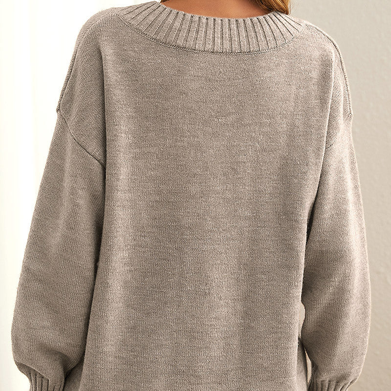 Aeliana Women's Sweater | Luxurious Softness, V-Neck Design 3