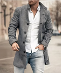 Aiden Men's Trench Coat | High-Quality Linen, Chic Design 0