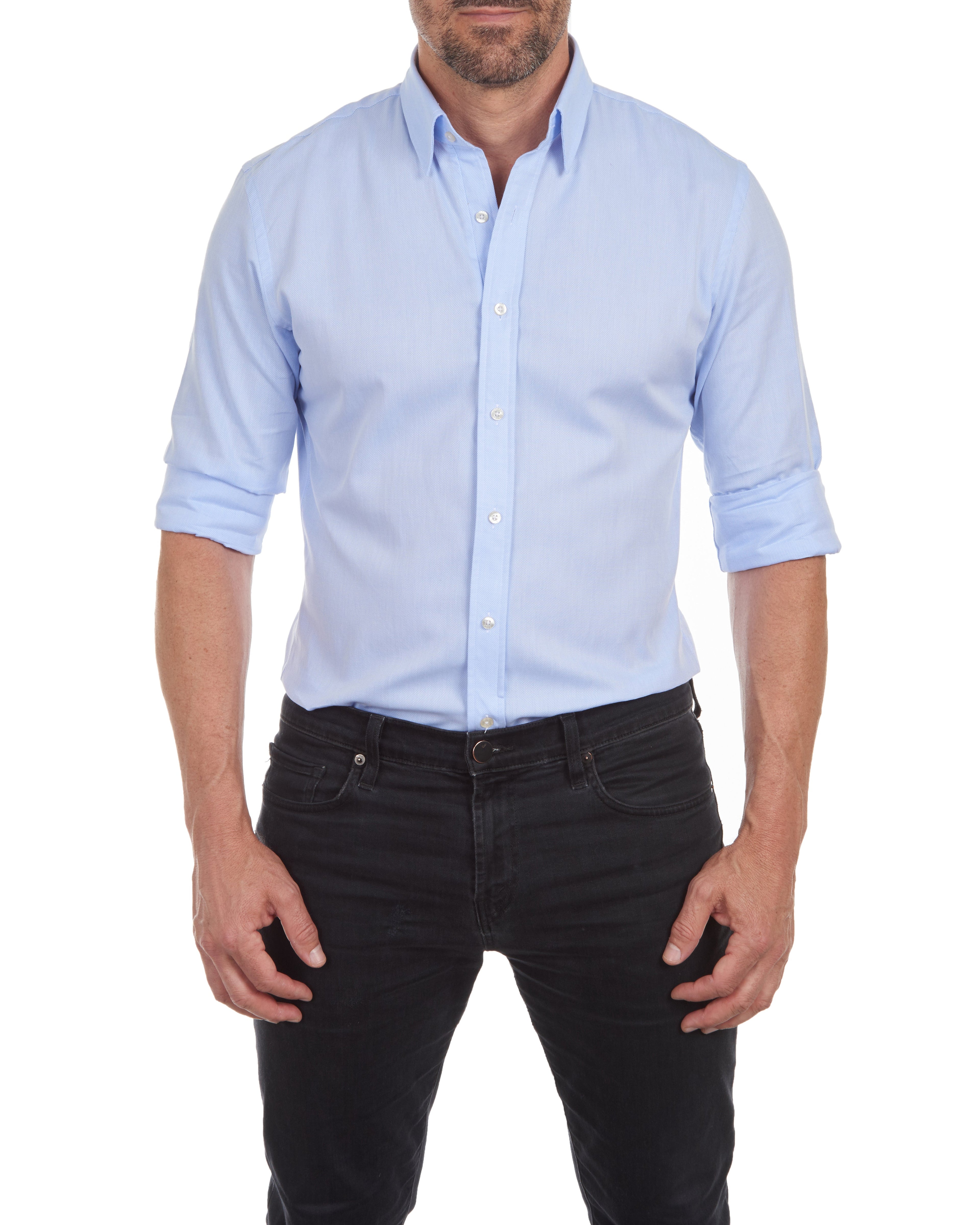 Arjan Men's Zip Fit Shirt | Tailored Comfort 1