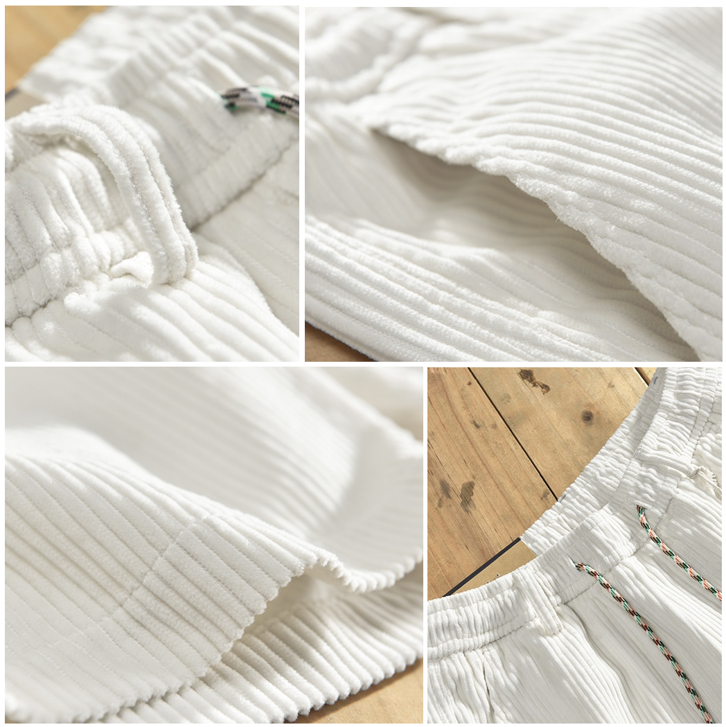 Ava Men's Beach Shorts | Adjustable Drawstring, Lightweight Corduroy 5