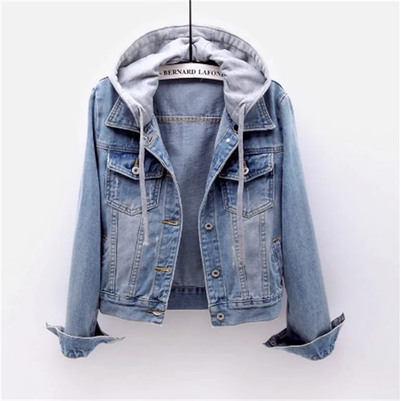 Ava Women's Denim Jacket | Comfortable Hooded Design 0