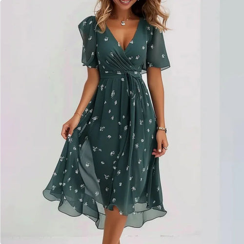 Ava Women's Dress | Flattering V-Neck Design 0
