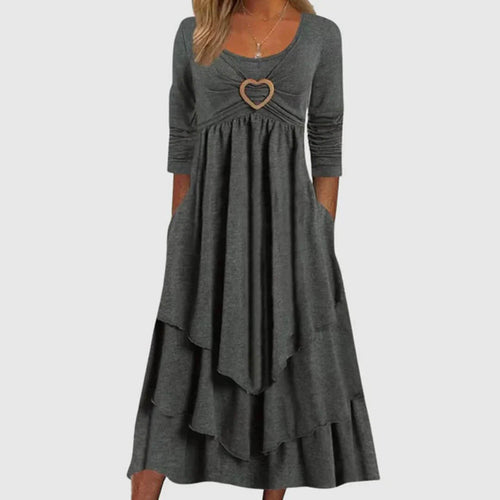 Ava Women's Long Dress | Lightweight Fabric, Casual Elegance 0