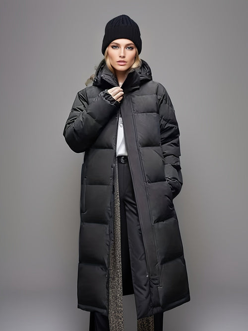 Ava Women's Parka Jacket | Lightweight Polyester, Elegant Winter Coat 0