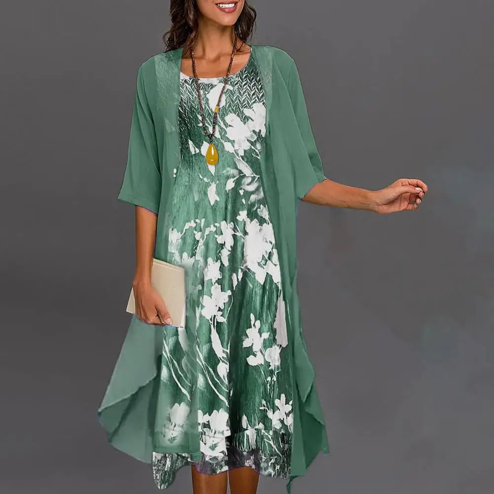 Ava Women's Summer Dress | Elegant Floral Pattern, Versatile Design 1