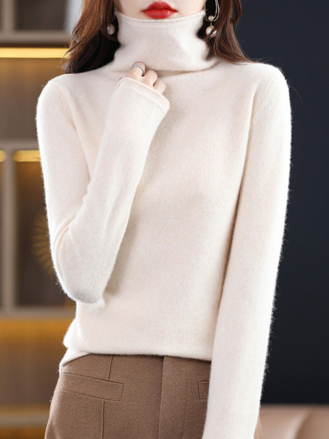 Ava Women's Turtleneck Sweater | 100% Pure Wool, Timeless Elegance 5