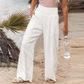 Ava Women's Wide Leg Trousers | Cotton-Linen Blend, Elegant Fit 0