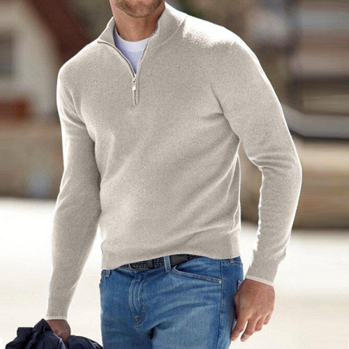 Baxter Men's Half Zip Sweater | Premium Knitted Comfort 1