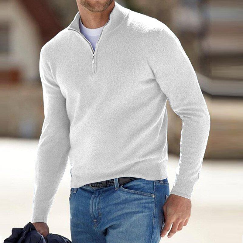 Baxter Men's Half Zip Sweater | Premium Knitted Comfort 8