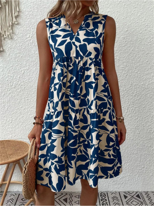 Bella Women's A-Line Summer Dress | Lightweight Cotton, Floral Print 1