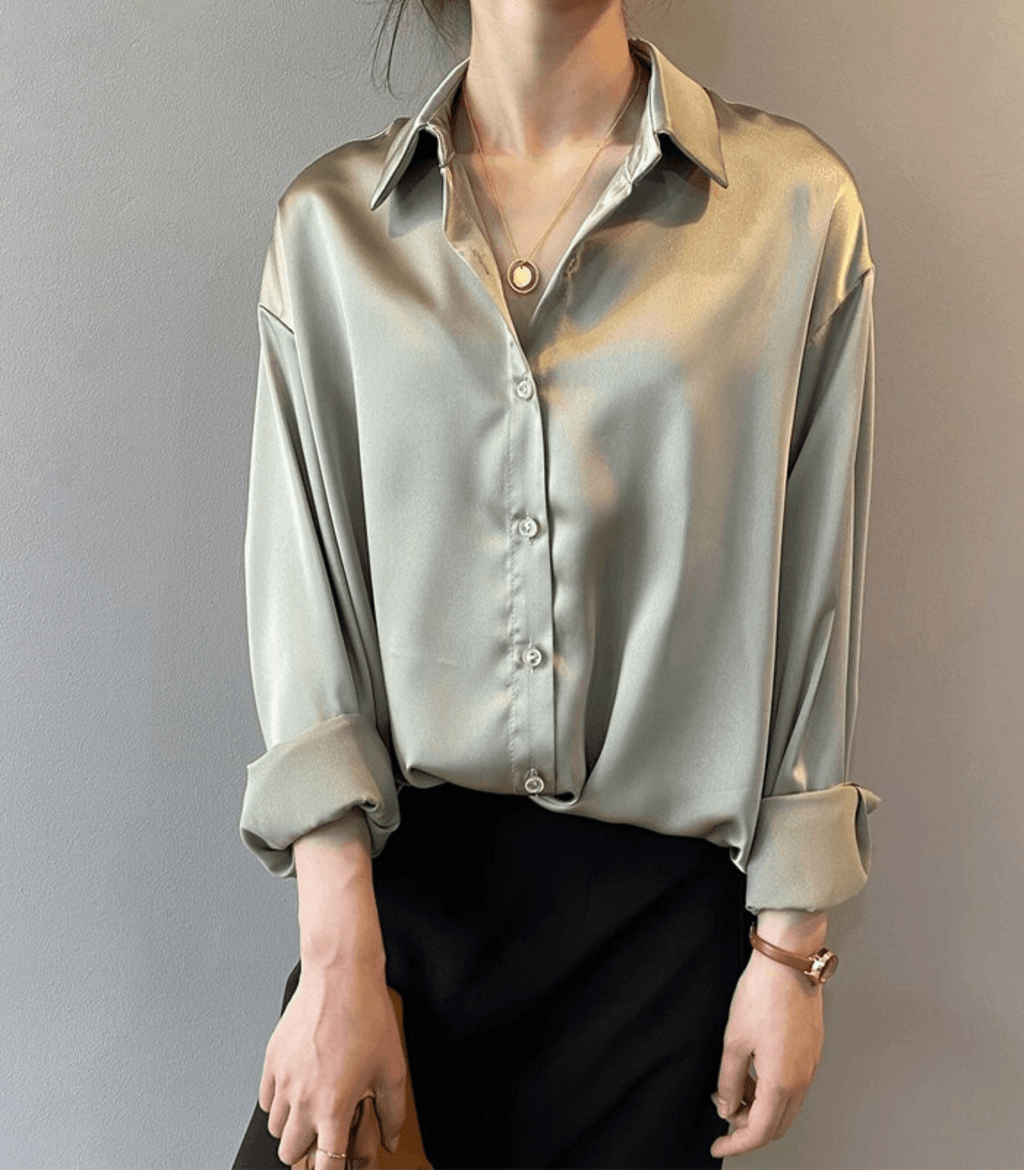 Bella Women's Blouse | Luxurious Satin Silk 3