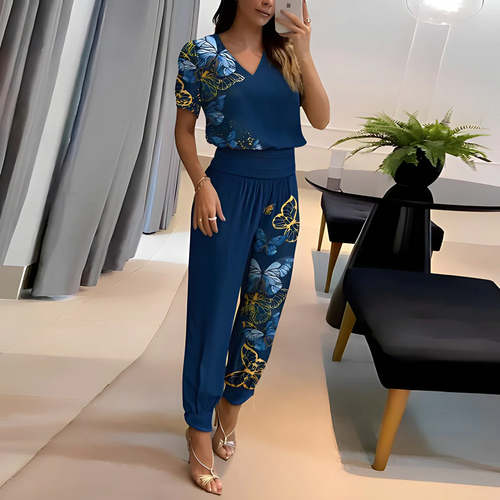 Bella Women's Blouse and Trousers Set | Elegant Design, Versatile Style 1