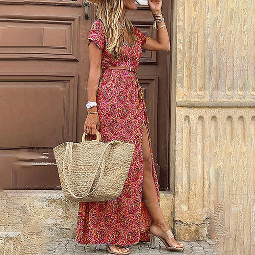Bella Women's Maxi Dress | Lightweight Cotton Blend, Boho Chic 0