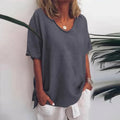 Bella Women's Plus Size Blouse | Breathable V-Neck, Summer Chic 0
