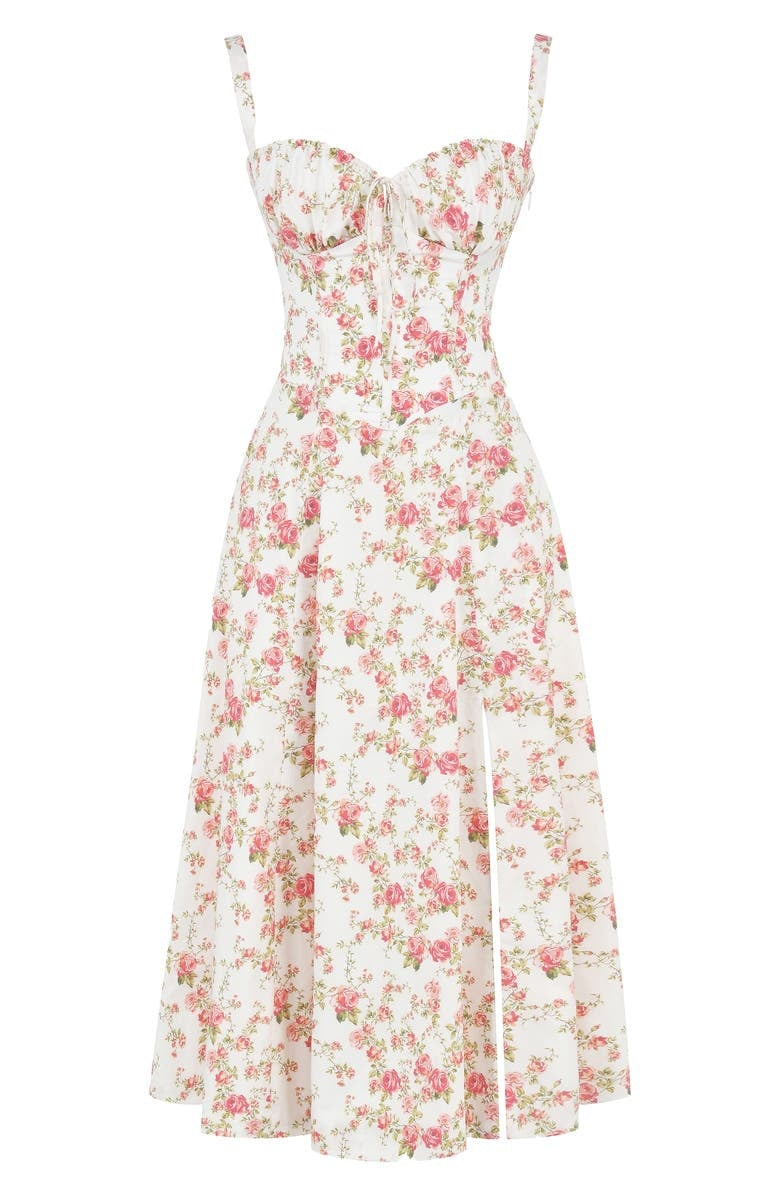Bella Women's Sundress | Floral Print, Bustier Design 0
