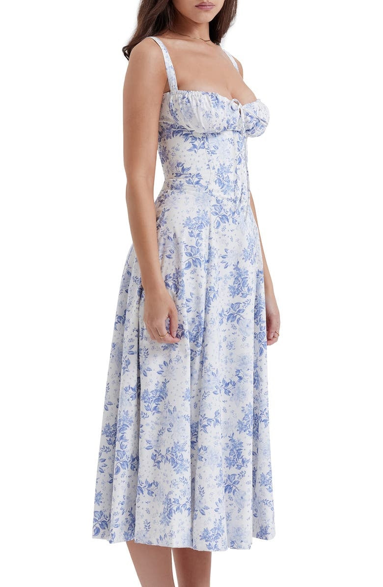 Bella Women's Sundress | Floral Print, Bustier Design 6