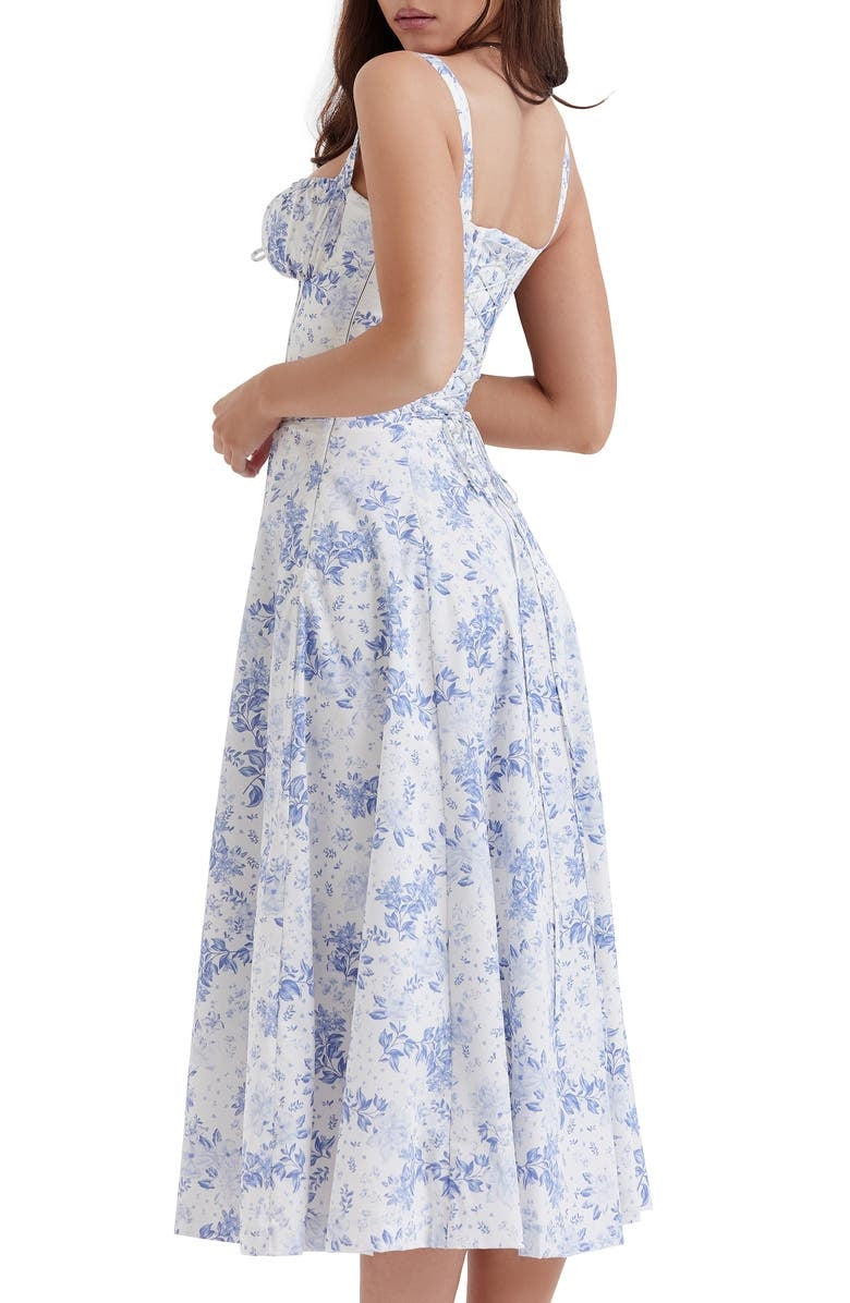 Bella Women's Sundress | Floral Print, Bustier Design 7