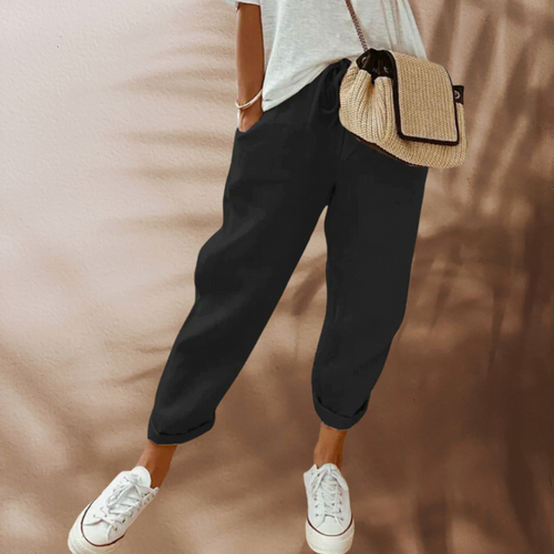 Bella Women's Trousers | Comfortable Linen Pants for Effortless Style 1