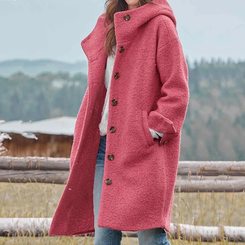 Bella Women's Winter Coat | Genuine Leather Accents, Thick Design 4