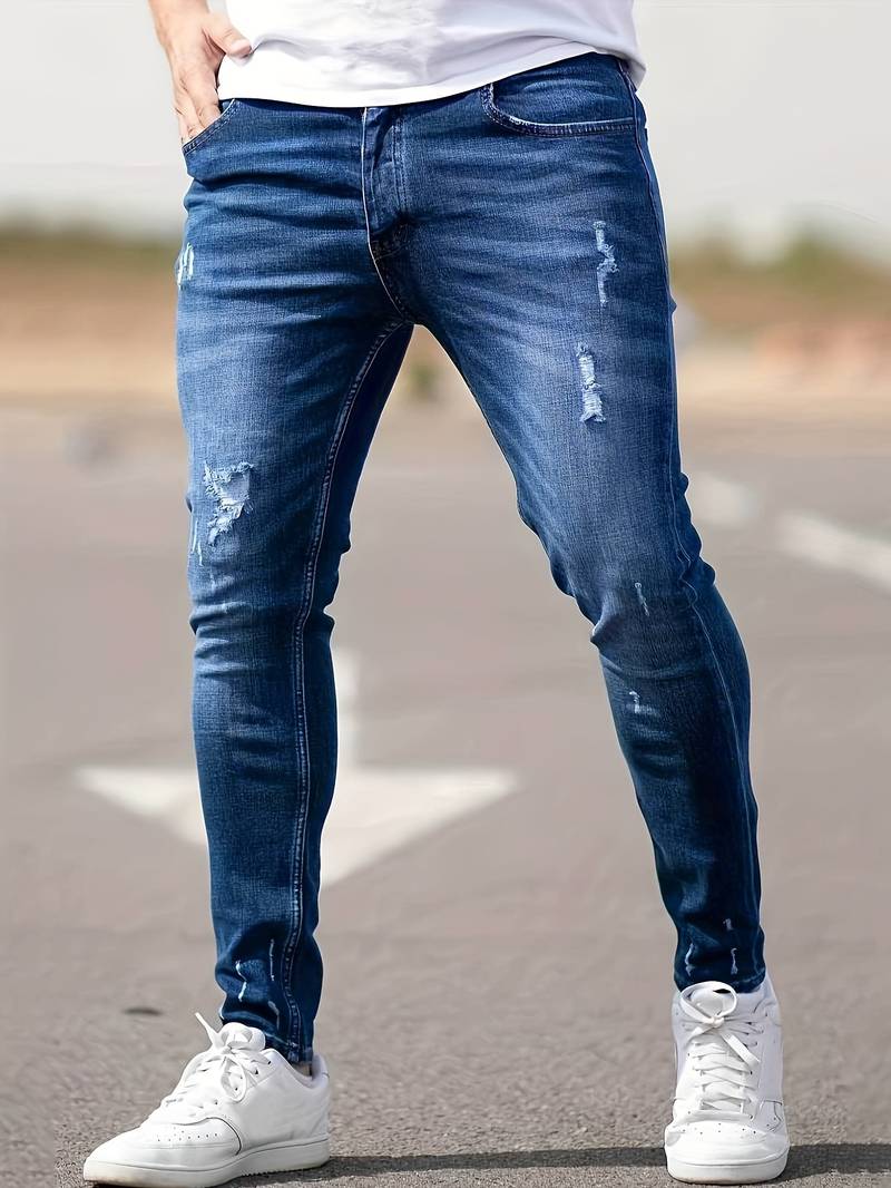 Bennett Men's Ripped Jeans | High-Quality Denim, Casual Chic 0