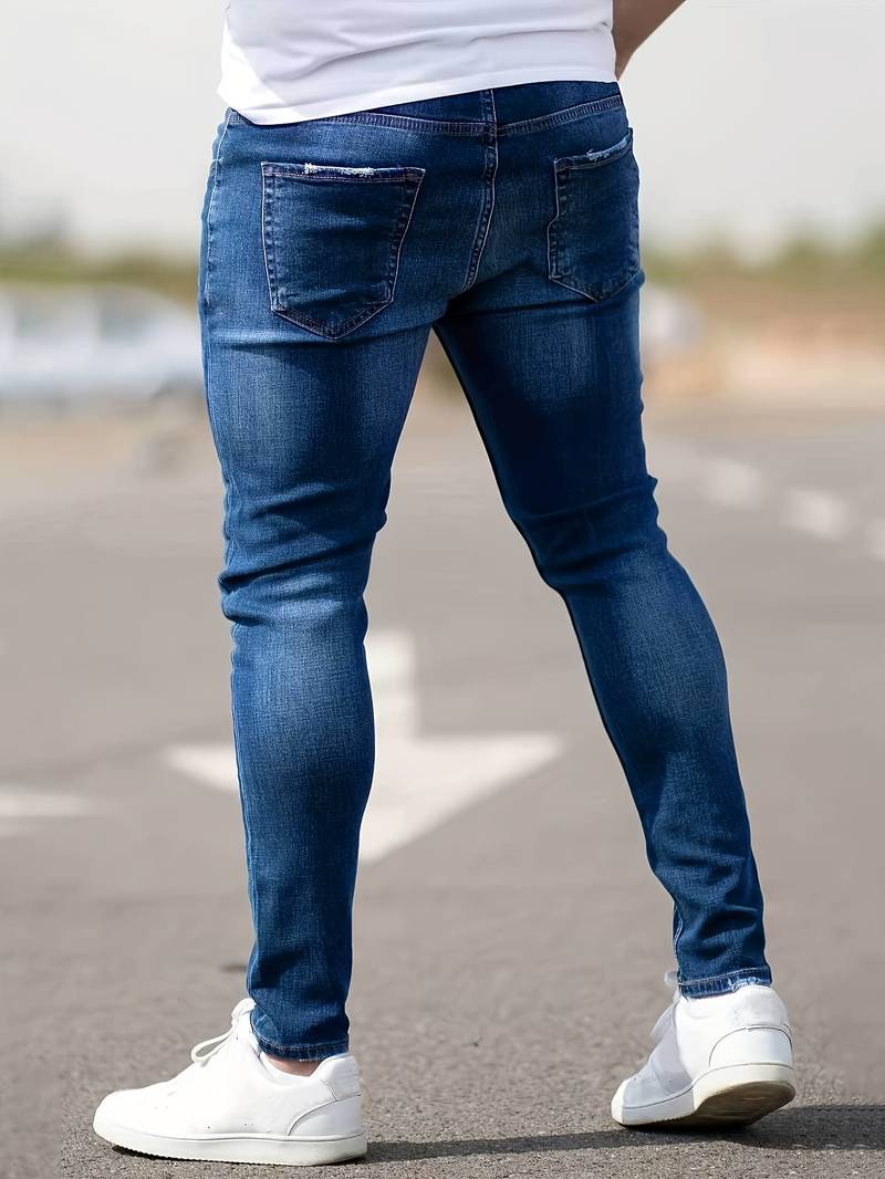 Bennett Men's Ripped Jeans | High-Quality Denim, Casual Chic 1