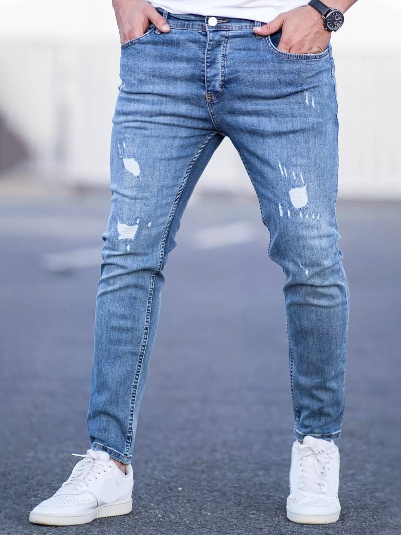 Bennett Men's Ripped Jeans | High-Quality Denim, Casual Chic 11