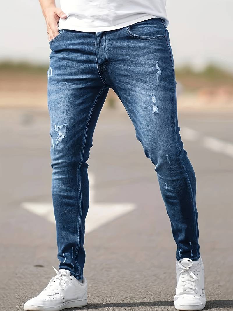 Bennett Men's Ripped Jeans | High-Quality Denim, Casual Chic 12