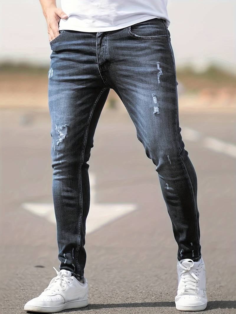 Bennett Men's Ripped Jeans | High-Quality Denim, Casual Chic 13