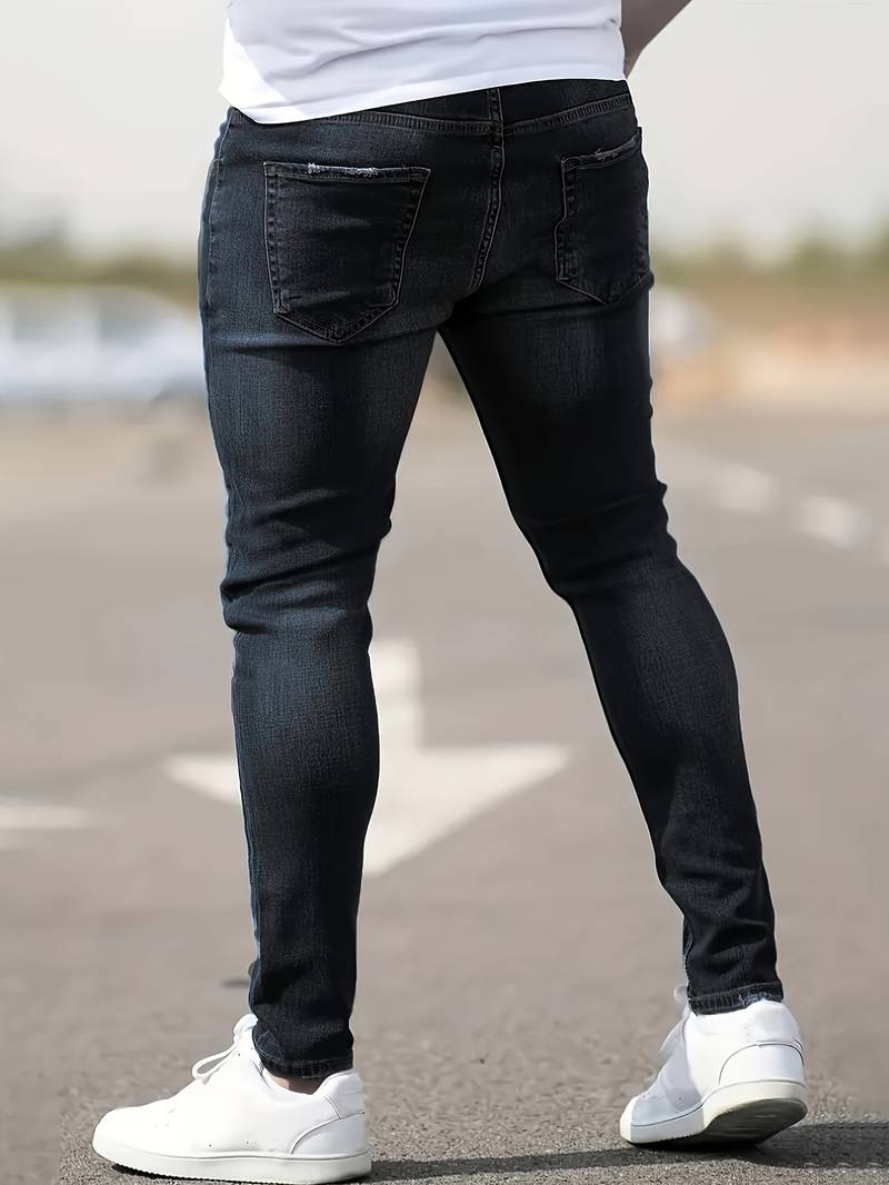 Bennett Men's Ripped Jeans | High-Quality Denim, Casual Chic 8