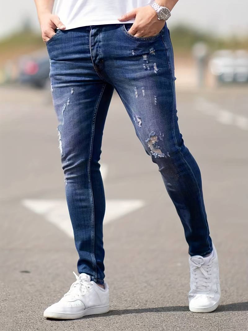 Bennett Men's Ripped Jeans | High-Quality Denim, Casual Chic 9