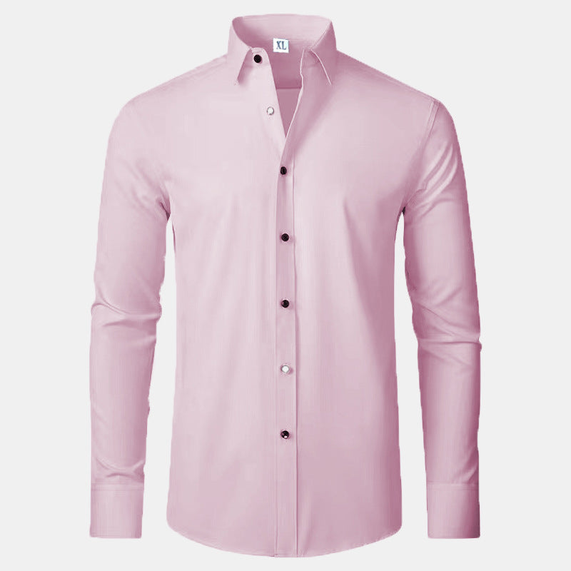 Benson Men's Long Sleeve Shirt | Lightweight Cotton, Slim Fit 0