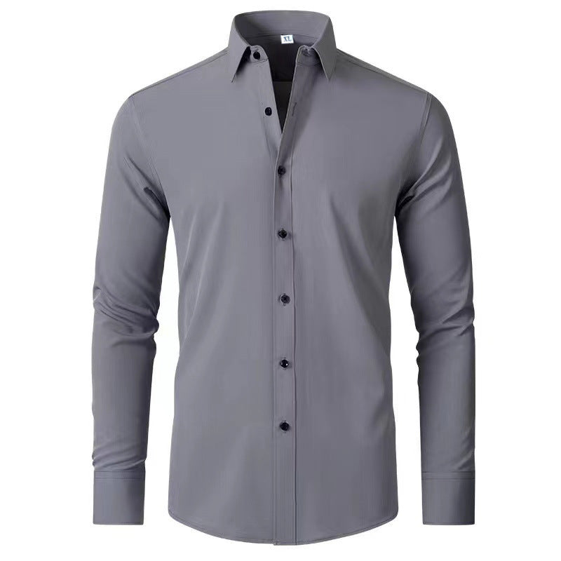 Benson Men's Long Sleeve Shirt | Lightweight Cotton, Slim Fit 4