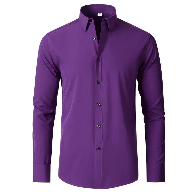 Benson Men's Long Sleeve Shirt | Lightweight Cotton, Slim Fit 5