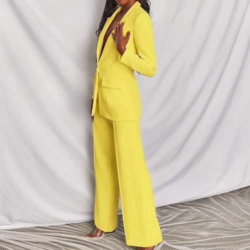 Bina Women's Blazer and Pants Set | Elegant Chic Design 0