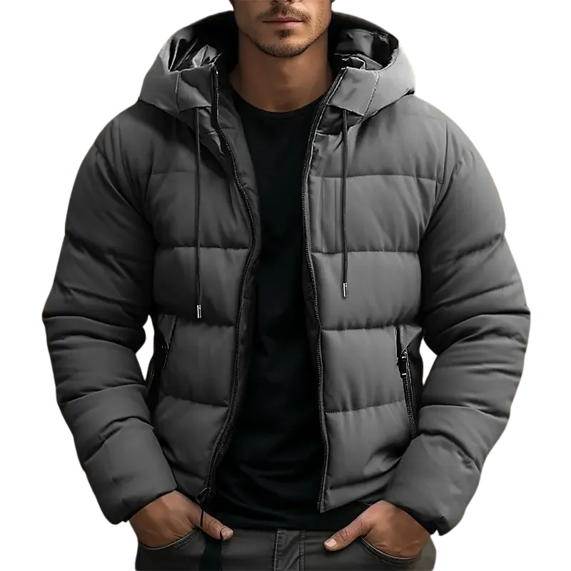 Bram Men's Winter Jacket | Insulated with Hood and Zip Pockets 1