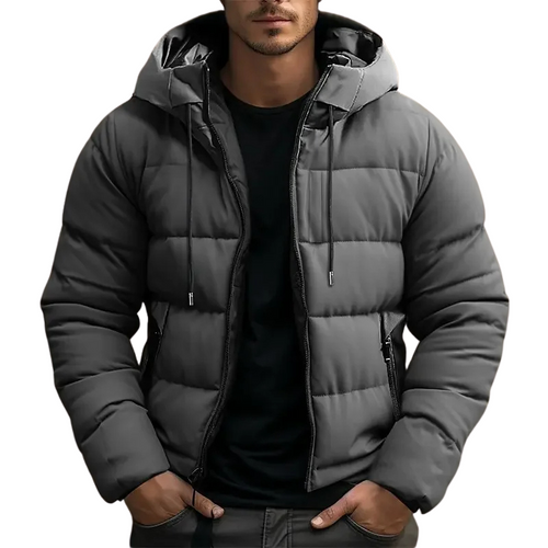 Bram Men's Winter Jacket | Insulated with Hood and Zip Pockets 1