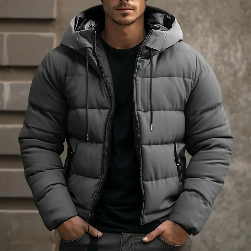 Bram Men's Winter Jacket | Insulated with Hood and Zip Pockets 3