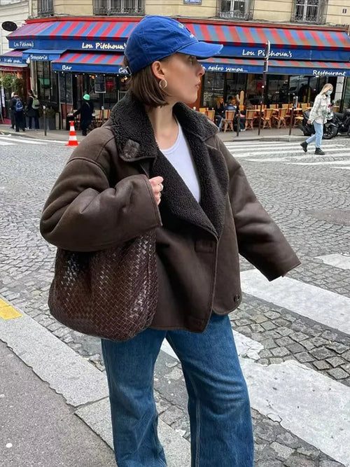 Bree Oversized Jacket | Teddy Lining, Casual 0
