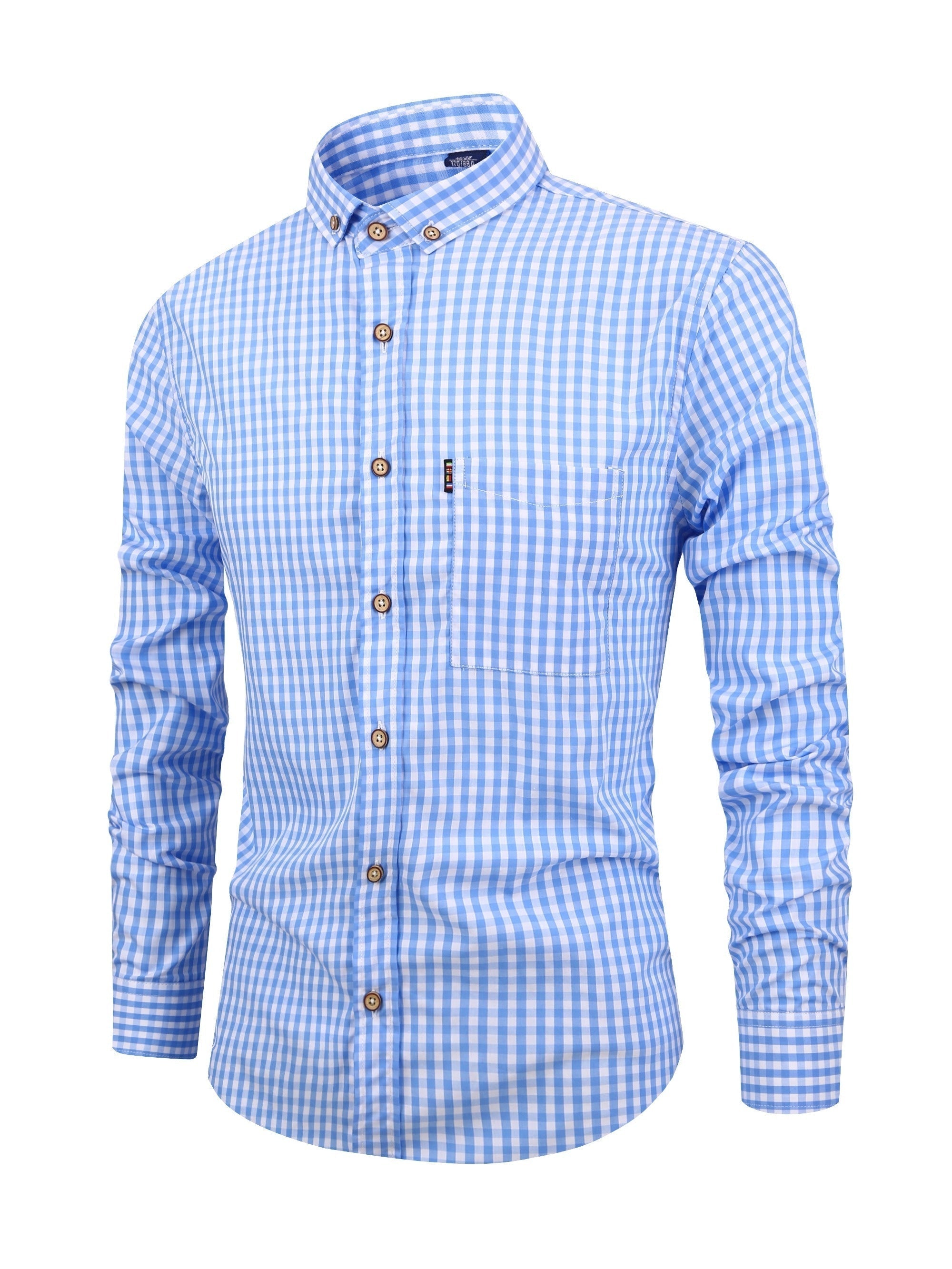 Bri Men's Checked Shirt | Lightweight Fabric, Stylish & Versatile 4