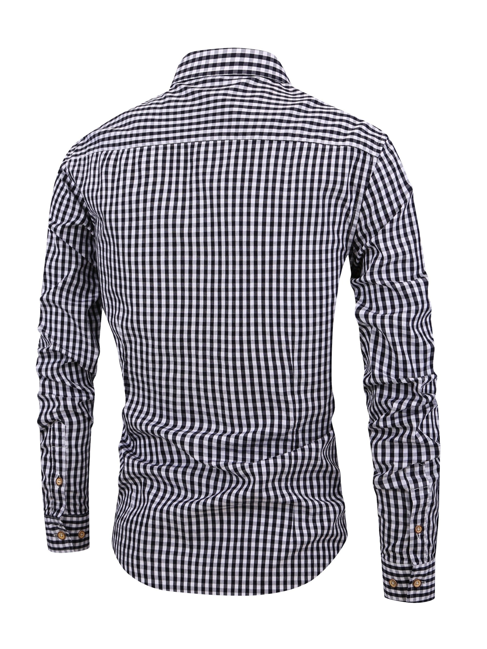 Bri Men's Checked Shirt | Lightweight Fabric, Stylish & Versatile 6