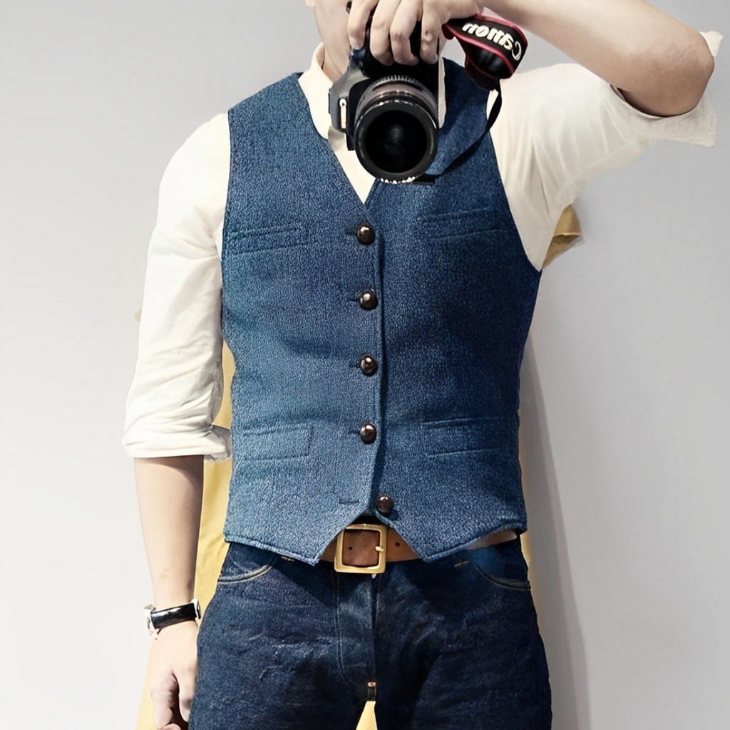 Cade Men's Vest | Soft Wool, Elegant Design 0
