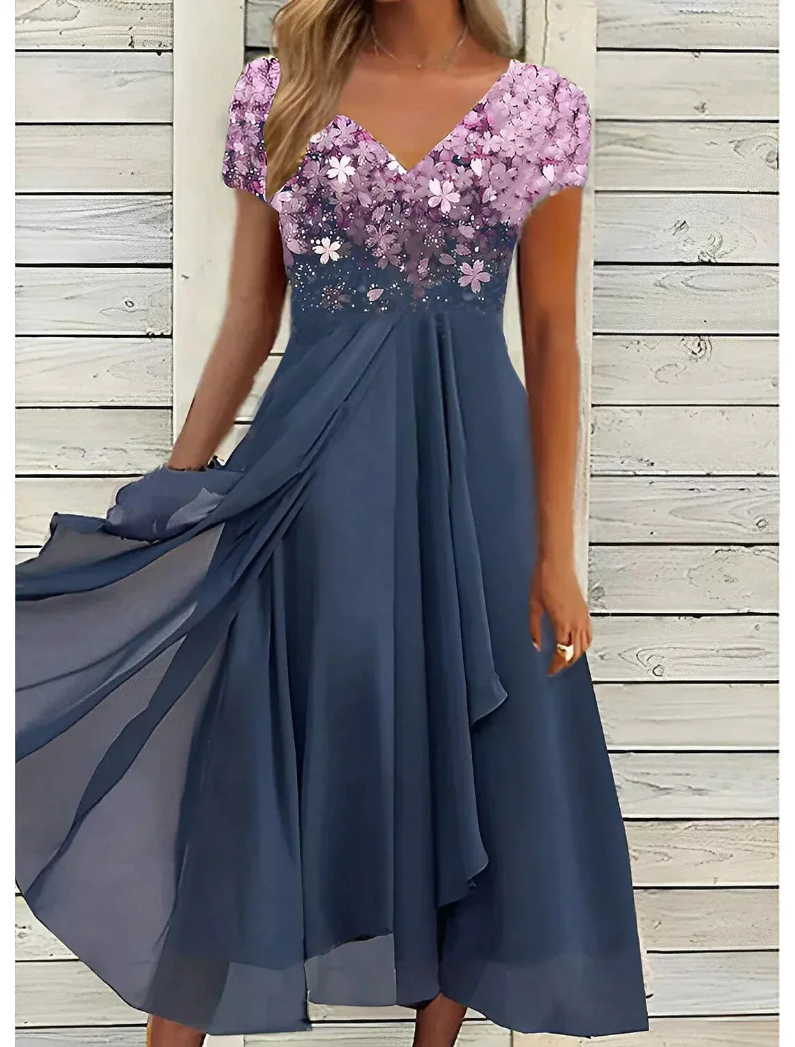 Cade Women's Midi Dress | Floral Lace, Elegant Summer Style 0