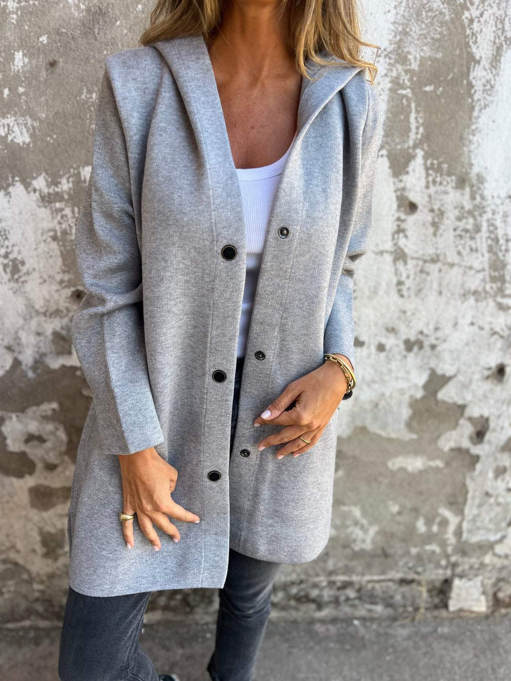 Cali Women's Blazer | Casual Cotton with Hood, Flattering Fit 4