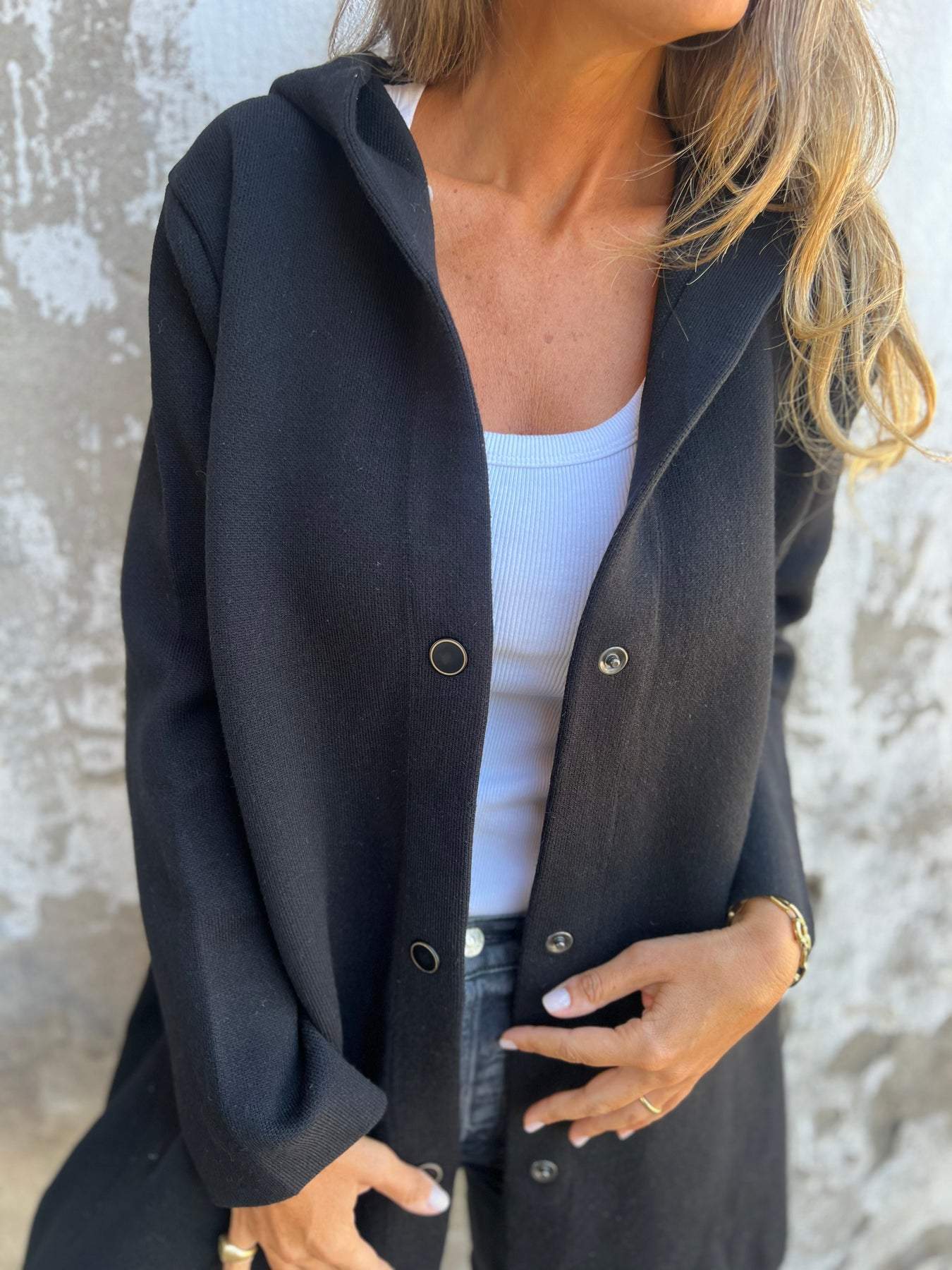 Cali Women's Blazer | Casual Cotton with Hood, Flattering Fit 6