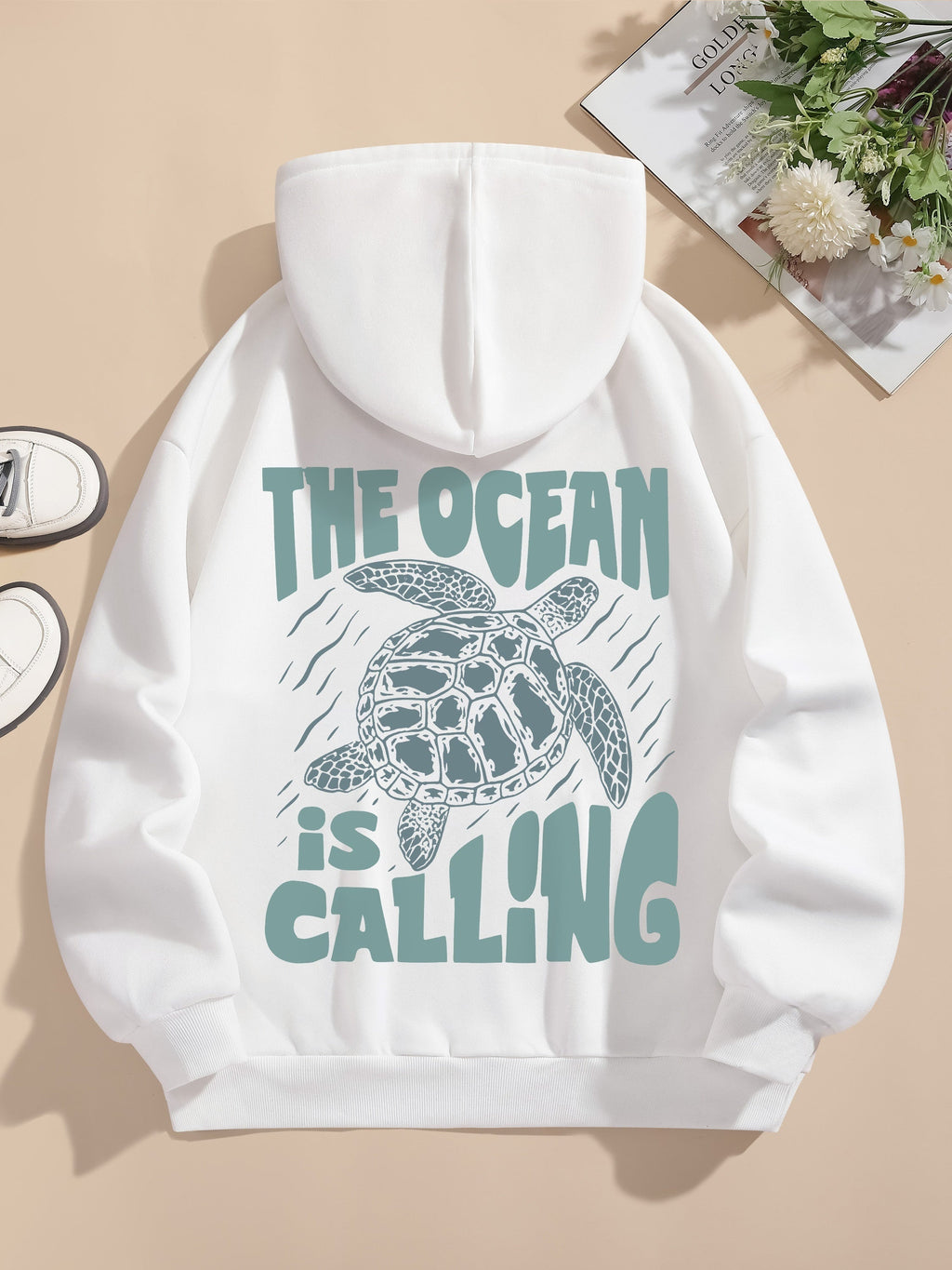 Cali Women's Pullover Hoodie | Casual Comfort with Back Print 0