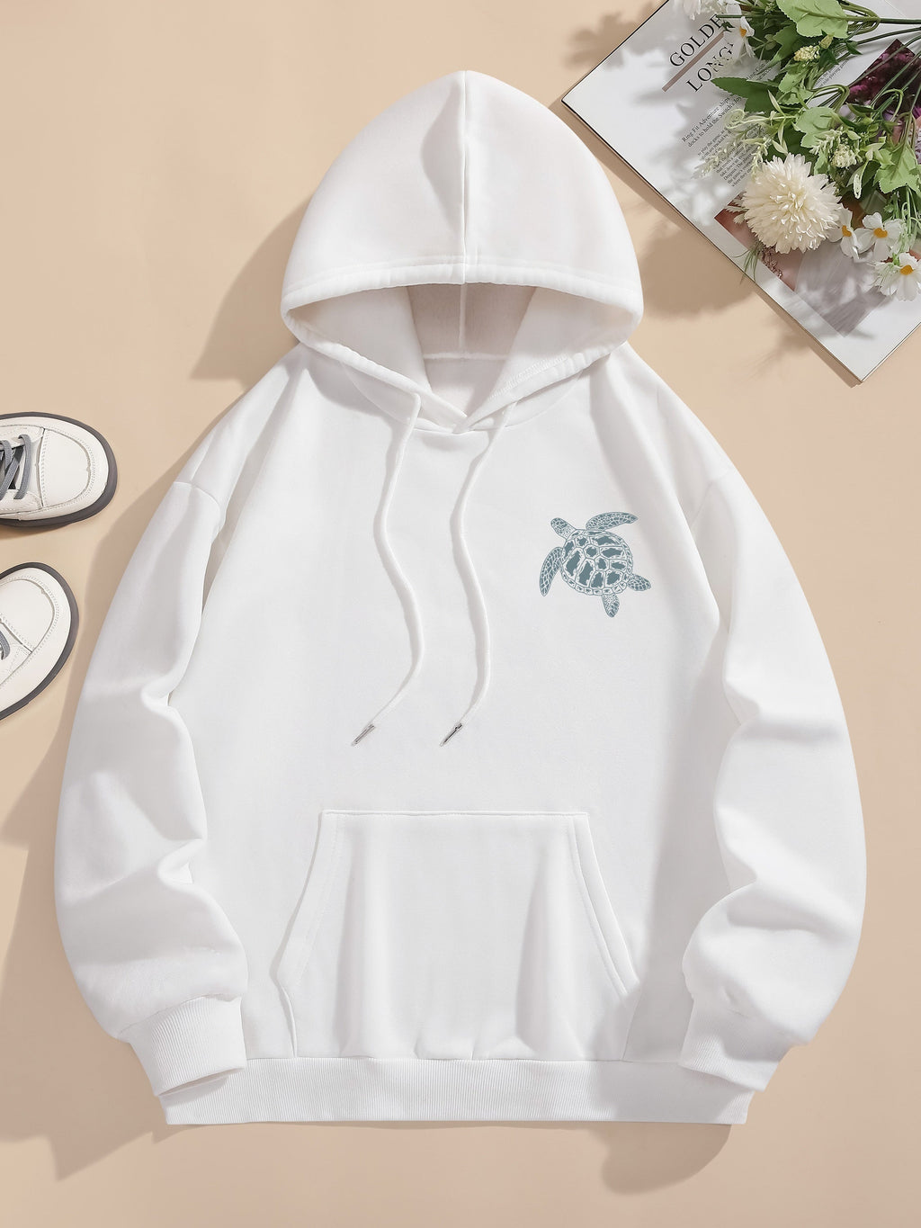 Cali Women's Pullover Hoodie | Casual Comfort with Back Print 5