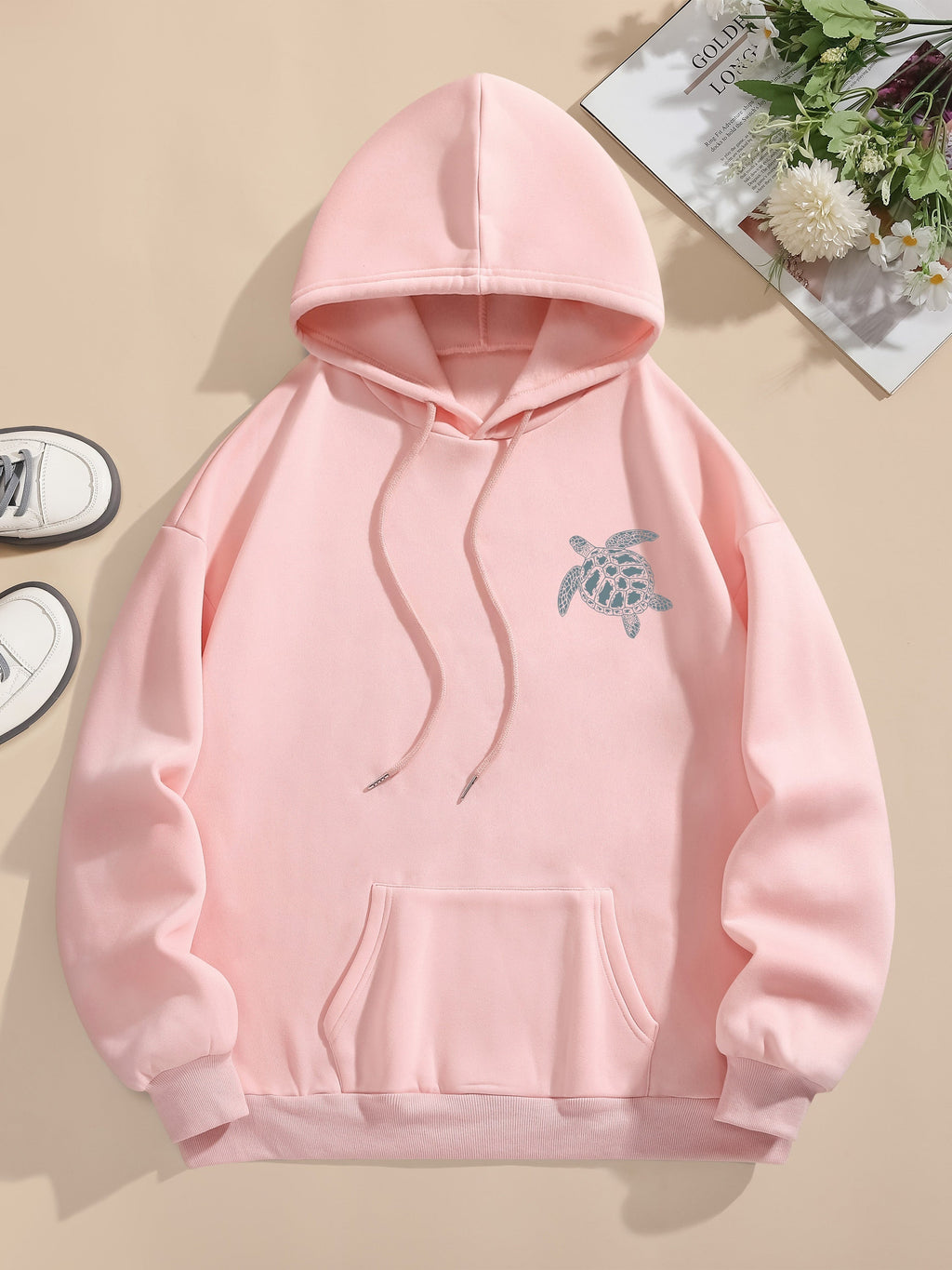 Cali Women's Pullover Hoodie | Casual Comfort with Back Print 7