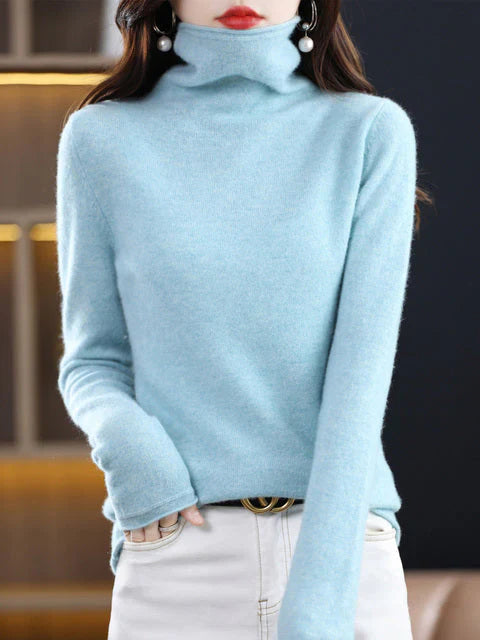 Cali Women's Sweater | Soft Cotton, Casual Turtleneck 0