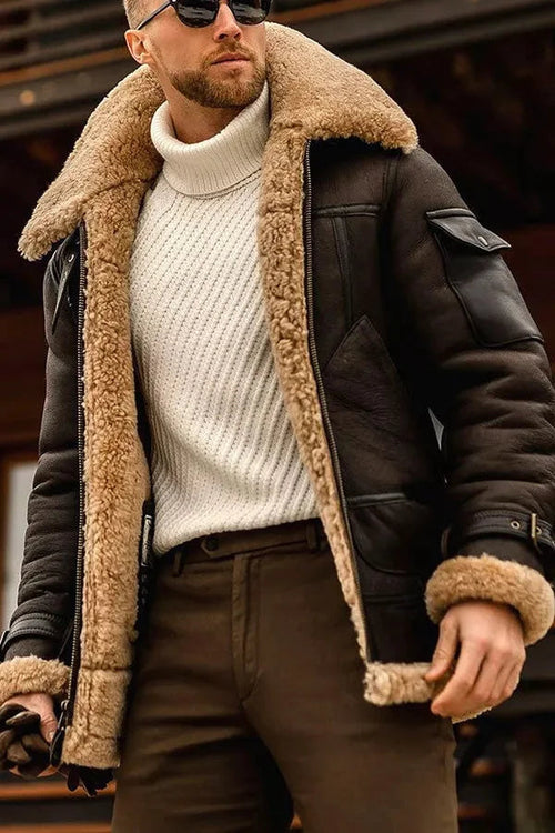 Cameron Men's Leather Jacket | Genuine Sheep Leather, Vintage Style 1